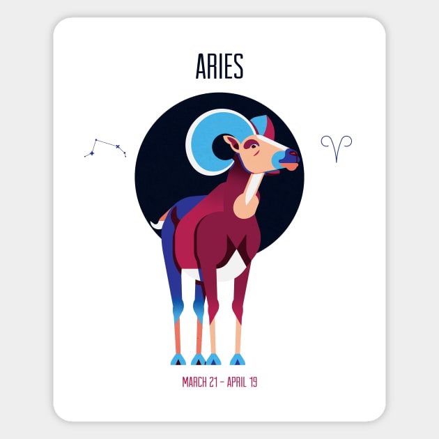 Aries Sticker by jamesboast